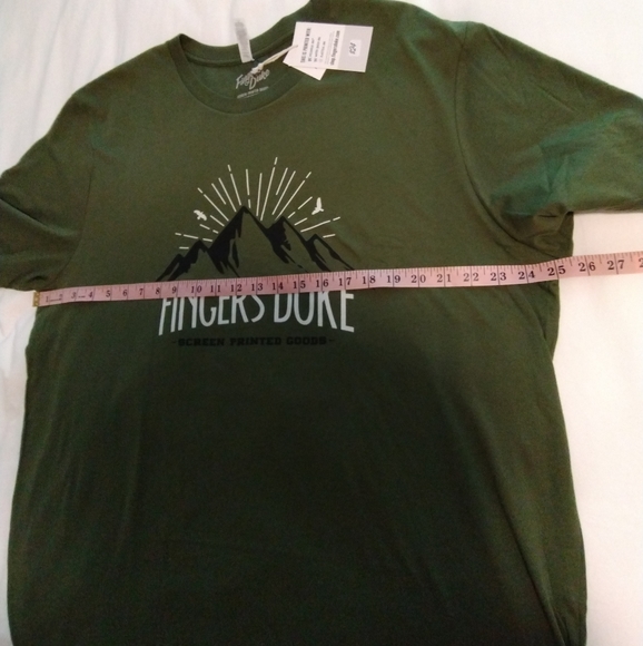 Fingers Duke Men's T Shirt Hunter Army Green size XXL Next Level Apparel NEW - Picture 7 of 7